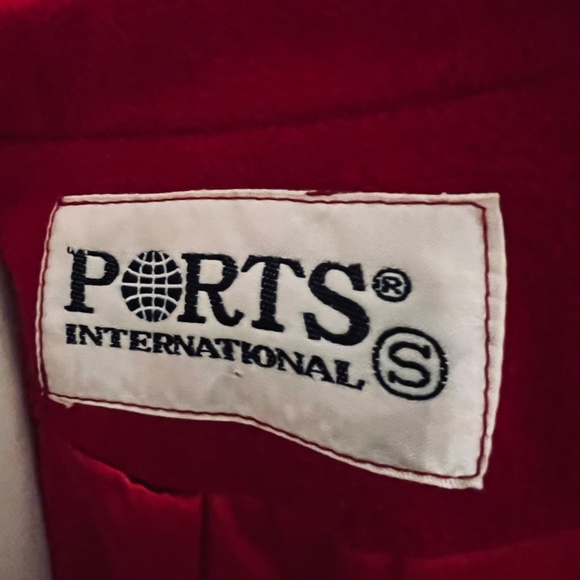 Vintage PORTS Cashmere/Wool Swing Coat - Picture 3 of 4